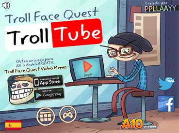 Trollface Quest TrollTube » Juego GRATIS en jugarmania.com
