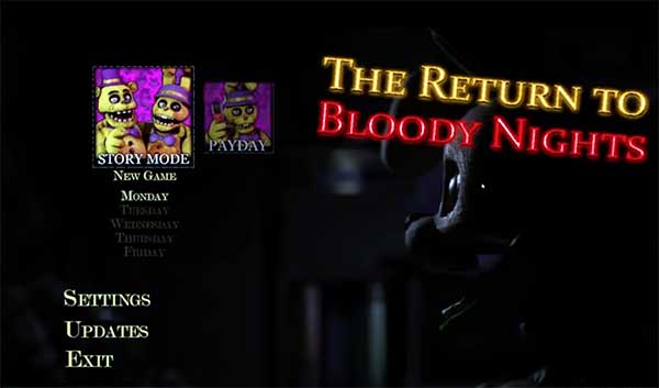 Juega GRATIS a THE RETURN TO BLOODY NIGHTS (FNAF Fangame)