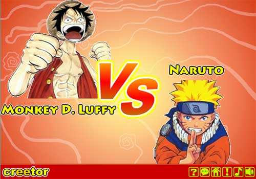 Creetor Animation Fighting: Luffy VS Naruto » Juego GRATIS en 